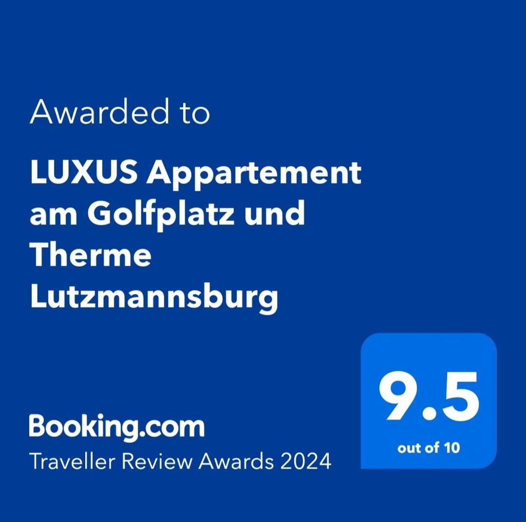 Luxus Appartement Am Golfplatz Und Therme Lutzmannsburg Zsira エクステリア 写真